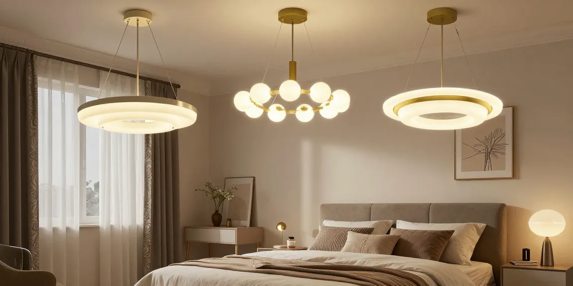 Lustre dormitor elegante din LED, oferte de servicii locale de iluminat.